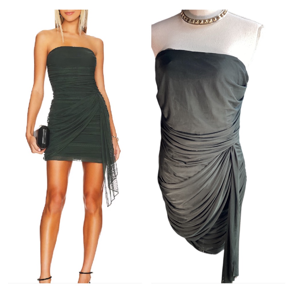 Nwot Amanda Uprichard Anja Mini Dress In Moss. B29